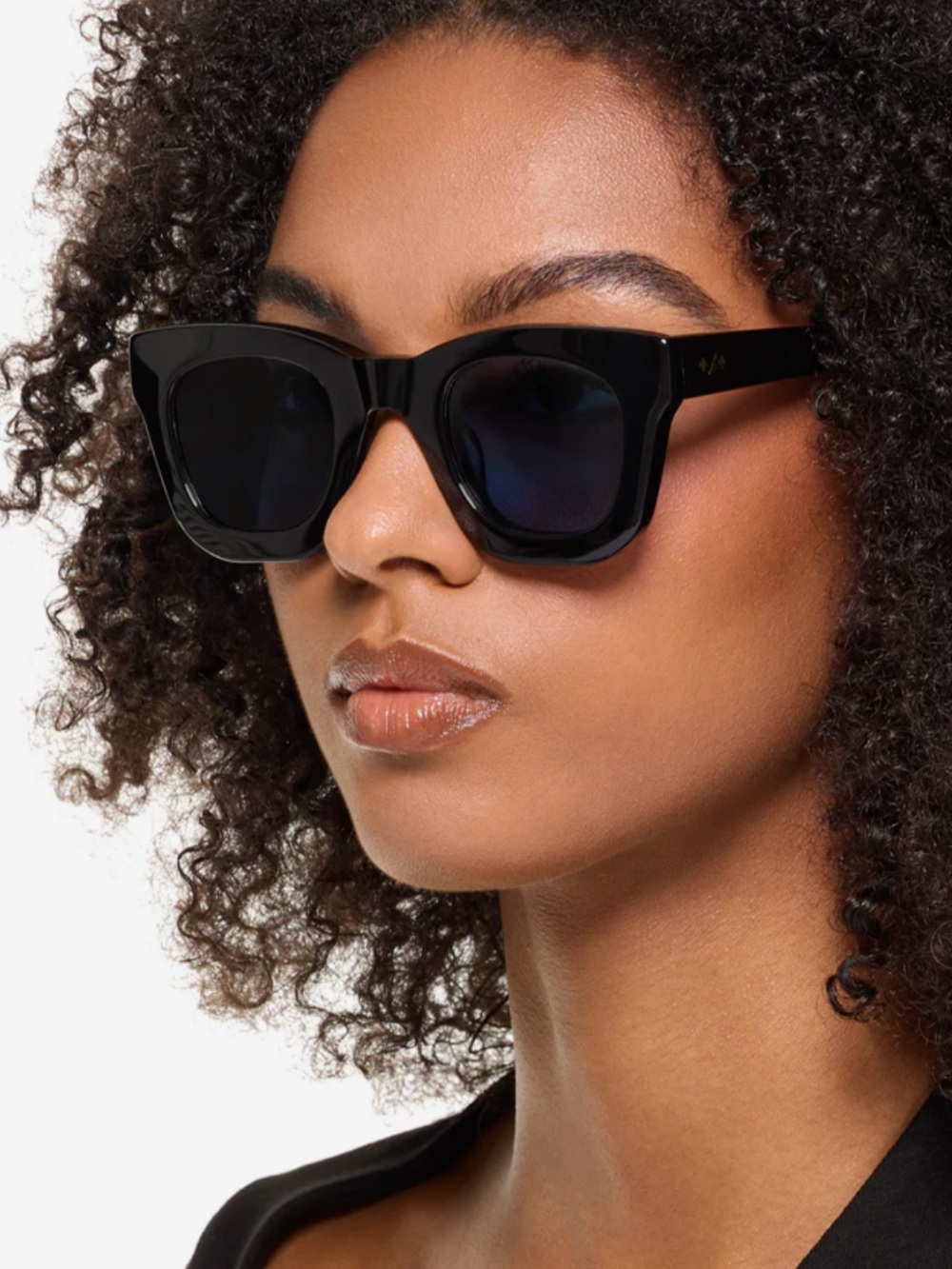 Strata Classic Black Sunglasses with Blue Lenses